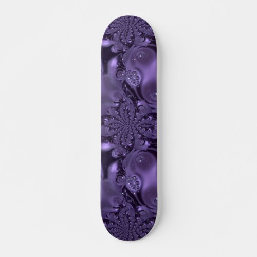 Elegant Royal Purple Liquid Sparkle Skateboard