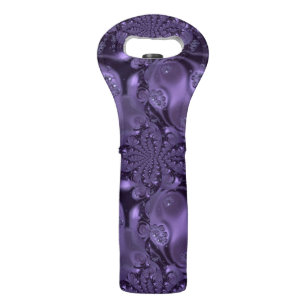 Elegant Royal Purple Liquid Sparkle Wine Bag