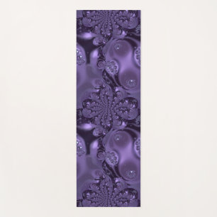 Elegant Royal Purple Liquid Sparkle Yoga Mat