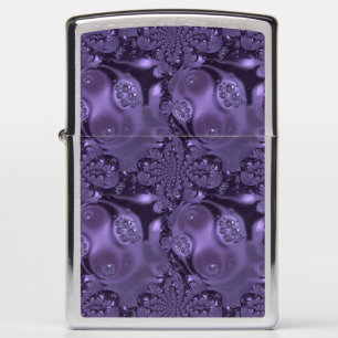 Elegant Royal Purple Liquid Sparkle Zippo Lighter