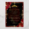 Elegant Royal Red Gold Rose Quinceanera