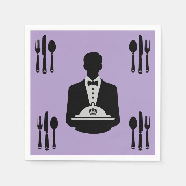 Elegant Royal Themed Luxury  Napkins (Front)