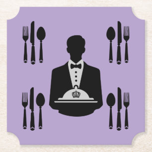 Elegant Royal Themed Luxury Paper Coaster