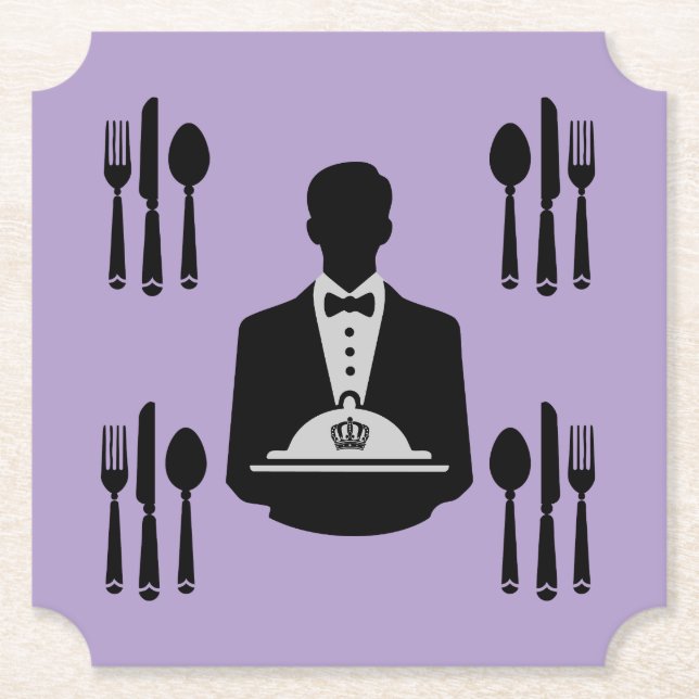 Elegant Royal Themed Luxury  Paper Coaster (Front)