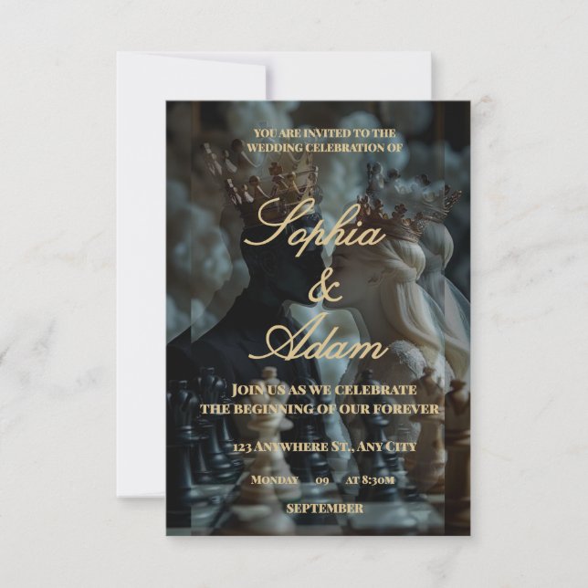 Elegant Royal Wedding Invitation (Front)