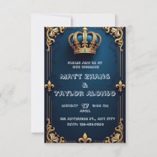 Elegant Royal Wedding Invitation