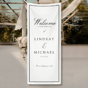Elegant Royal White Wedding Banner