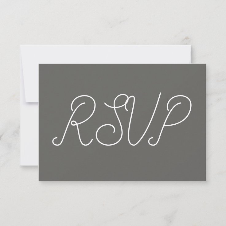 Elegant "RSVP" Card Zazzle