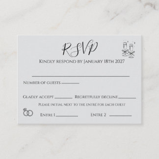 elegant rsvp card