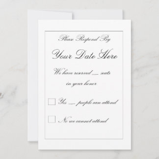 Elegant RSVP Card