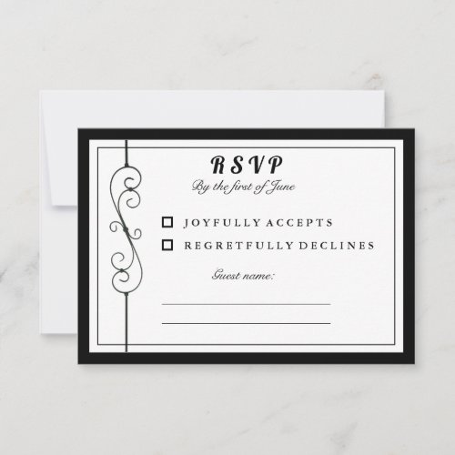 Elegant RSVP card