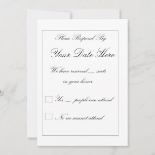Elegant RSVP Card
