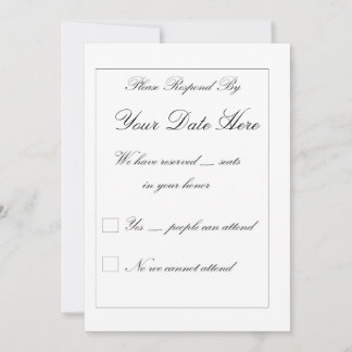 Elegant RSVP Card