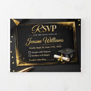Elegant RSVP Card Design Wedding Response Card