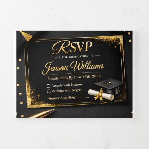 Elegant RSVP Card Design | Wedding Response Card |