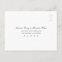 Elegant Rsvp Response Card Wedding Event