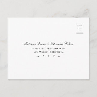 Elegant Rsvp Response Card Wedding Event