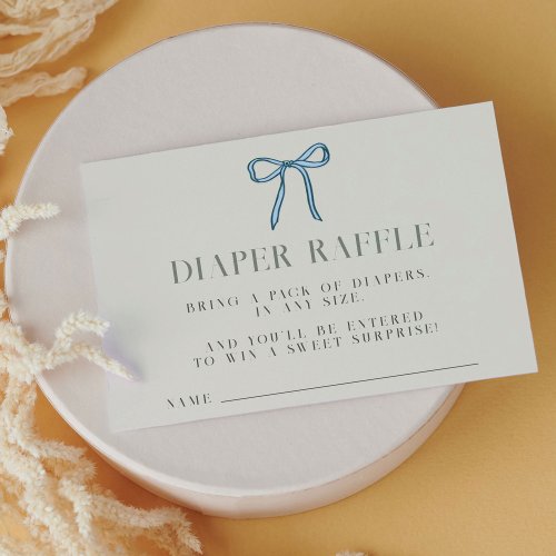 Elegant Rubber Ducky Diaper Raffle Baby Shower Enclosure Card