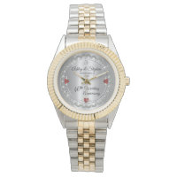 Elegant Ruby | Diamonds 40th Wedding Anniversary Watch