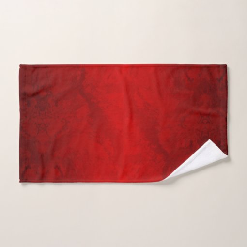 Elegant Ruby Red Bath Towel Set Zazzle