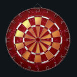 Elegant Ruby Red & White Marble on Copper Foil Dart Board<br><div class="desc">Add a touch of elegance to leisure time with this metal-and-stone themed dartboard,  which features alternating ruby red marble,  white marble,  and copper foil patterns. 

Design Copyright W.H. Sim. See more at zazzle.com/expressionsoccasions</div>
