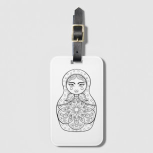 Elegant Russian Doll Luggage Tag
