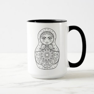 Elegant Russian Doll Mug