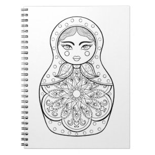 Elegant Russian Doll Notebook
