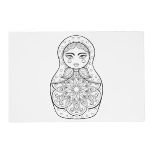 Elegant Russian Doll Placemat