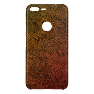Elegant Rust Orange Floral Pattern Uncommon Google Pixel XL Case