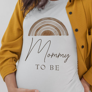 Elegant Rustic Boho Mommy To Be Baby Shower T-shirt by Invitationboutique at Zazzle