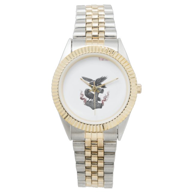 Elegant Rustic Boho Wedding Custom Photo Modern Co Watch (Front)