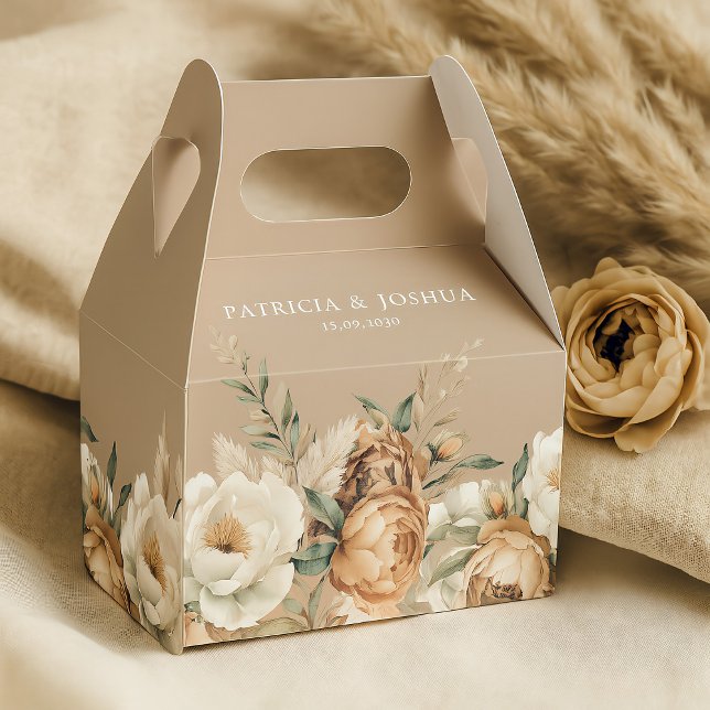 Elegant Rustic Boho Wedding Favor Boxes (Creator Uploaded)