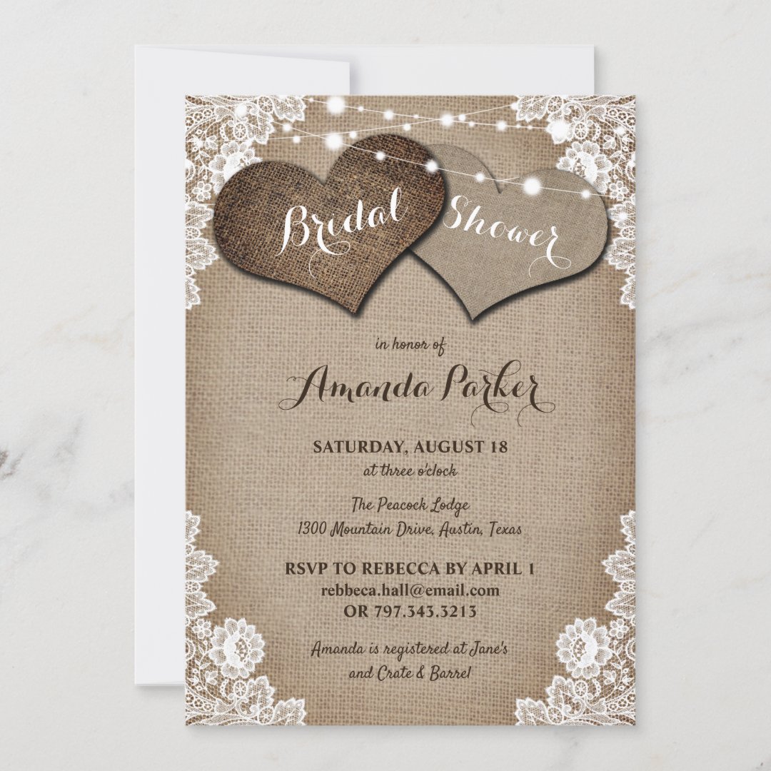 Elegant Rustic Bridal Shower Invitations Zazzle   Elegant Rustic Bridal Shower Invitations R292be2a989c343459f6f21050e12a1b2 Tcvqa 1080 