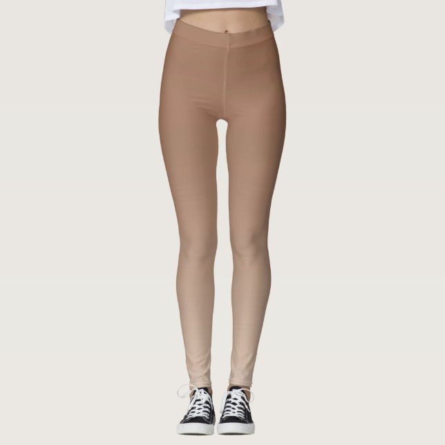 Elegant Rustic Bronze  Leggings (Front)