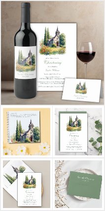 Elegant Rustic Church Baptism Christening