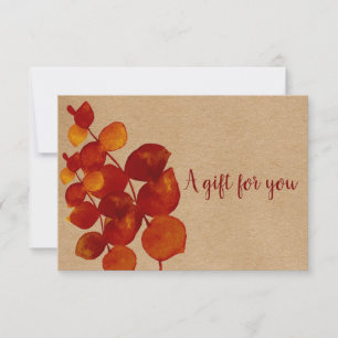 Elegant Rustic Eucalyptus Gift Certificate