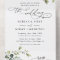 Elegant Rustic Eucalyptus Leaves Greenery Wedding