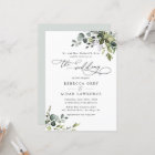 Elegant Rustic Eucalyptus Leaves Greenery Wedding