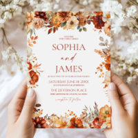 Elegant Rustic Fall Autumn Floral Wedding