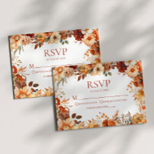 Elegant Rustic Fall Autumn Floral Wedding