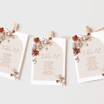 Elegant Rustic Fall Table Seating Chart cards<br><div class="desc">Elegant Rustic Fall Table Seating Chart cards
Matching items available.</div>