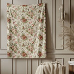 Elegant Rustic Farmhouse Chic Soft Floral Designs Fleece Blanket<br><div class="desc">Introducing the exquisite Shabby Chic Charm Fleece Blanket Collection, a sophisticated array of blankets designed to elevate your home decor with style and elegance. Each blanket in this collection is meticulously crafted using high-quality materials and attention to detail, ensuring supreme comfort and durability. The soft fleece fabric adds a cozy...</div>