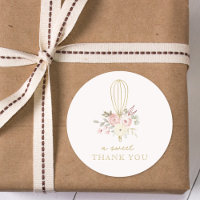 Elegant Rustic Floral Bakery A Sweet Thank You