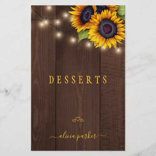 Elegant rustic floral gold script cookbook divider