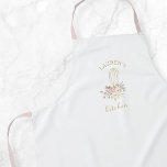 Elegant Rustic Floral Whisk Apron<br><div class="desc">Custom-designed apron featuring elegant rustic floral whisk design with personalized name.</div>