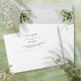 Elegant Rustic Greenery Floral Wedding Envelope