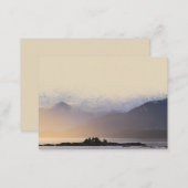 Elegant Rustic Mountains Add Your Text Business Card (Front/Back)