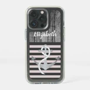 Elegant Rustic Nautical Sailing Name Anchor Sailor Speck iPhone 13 Pro Case