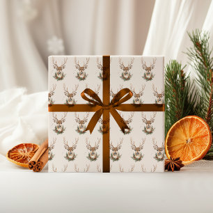 Elegant Rustic Noel Christmas Wrapping Paper